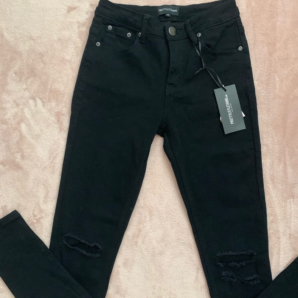 Pretty little thing black skinny jeans